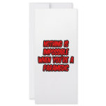 Nothing Is Impossible...Paramedic rack cards