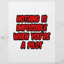 Nothing Is Impossible...Pilot Personalized Flyer