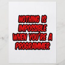 Nothing Is Impossible...Programmer Flyer