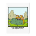 Nothing left: Bison or Buffalo cartoon postcards