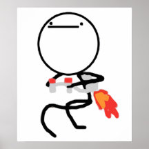 Nothing To Do Here Rage Face Meme Print