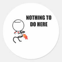 Nothing To Do Here Rage Face Meme Sticker