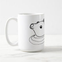 nothings scarier than an underwater bear coffee mug