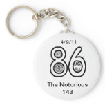 Notorious 143 Class of 86 Reunion keychains