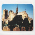 Notre-Dame de Paris in the evening. mousepads