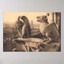 Notre Dame Gargoyle circa 1900 posters