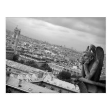 Notre Dame Gargoyle Postcard