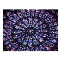 Notre Dame Rose Window Post Card