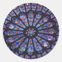 Notre Dame Rose Window Sticker