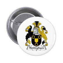 Nottingham Family Crest Pinback Buttons