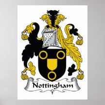 Nottingham Family Crest Print