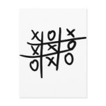 noughts and crosses - tic tac toe post cards