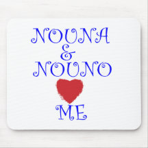 NOUNA AND NOUNO LOVE ME MOUSE PADS