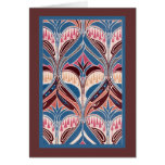 Nouveau Blue Greeting Cards