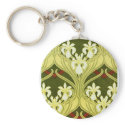 Nouveau in Spring Green keychains