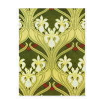 Nouveau in Spring Green Postcards