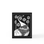 Nouveau Peacock Congratulations Card