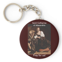 Nov 26 St. Catherine of Alexandria Keychain