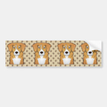 Nova Scotia Duck Tolling Retriever Cartoon Bumper Stickers