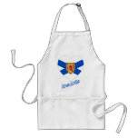 Nova Scotia Flag Heart with Name aprons