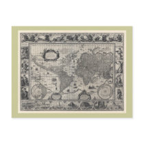 Nova totius terrarum, 1606 Antique World Map