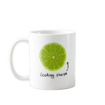 novelty "looking sharpe" lime mug