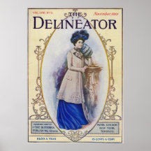 November 1901 Fashion Magazine Cover Posters