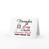 November is Lung Cancer Awareness Month Greeting Card