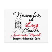 November is Lung Cancer Awareness Month Postcard