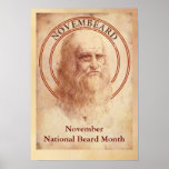 November is National Beard Month Poster