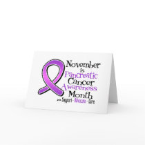 November is Pancreatic Cancer Awareness Month Greeting Card