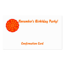 November's Birthday Party!-Customise