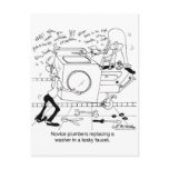 Novice Plumbers Install a Washer Post Cards