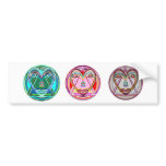 NOVINO Heart Chakra -  Artistic Presentation bumper stickers