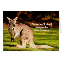Now don't start jumpin' greeting card