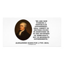 Now Forming A Republican Government Real Liberty Customized Photo Card