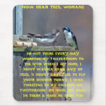 NOW HEAR THIS, WOMAN!! (editable) mousepads