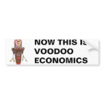 NOW THIS IS VOODOO ECONOMICS bumper stickers