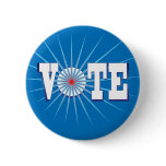 NowPower • VOTE ! Button, round/blue