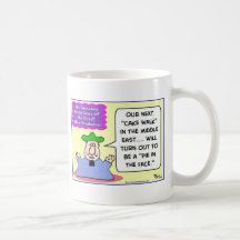 NOWSTRADAMUS pie face cakewalk middle east Mug