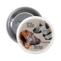 Nowzad Rescue Dogs Brin & Kilo Badge Button