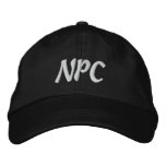 NPC embroidered hats