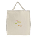 NSN You Make Me Happy embroidered bags