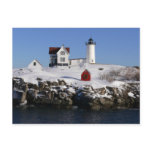 Nubble Lighthouse in Winter postcards