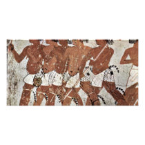 Nubian Mercenaries By Maler Der Grabkammer Des Zen Custom Photo Card