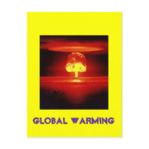 nuclear-explosion GLOBAL WARMING postcards