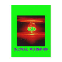 nuclear-explosion GLOBAL WARMING postcards