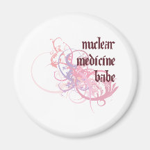 Nuclear Medicine Babe Refrigerator Magnets