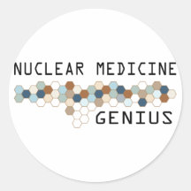 Nuclear Medicine Genius Round Sticker
