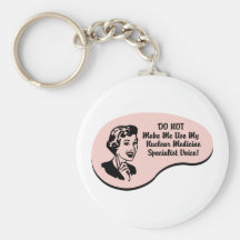 Nuclear Medicine Specialist Voice Key Chain